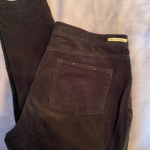 Corduroy skinny jeans.